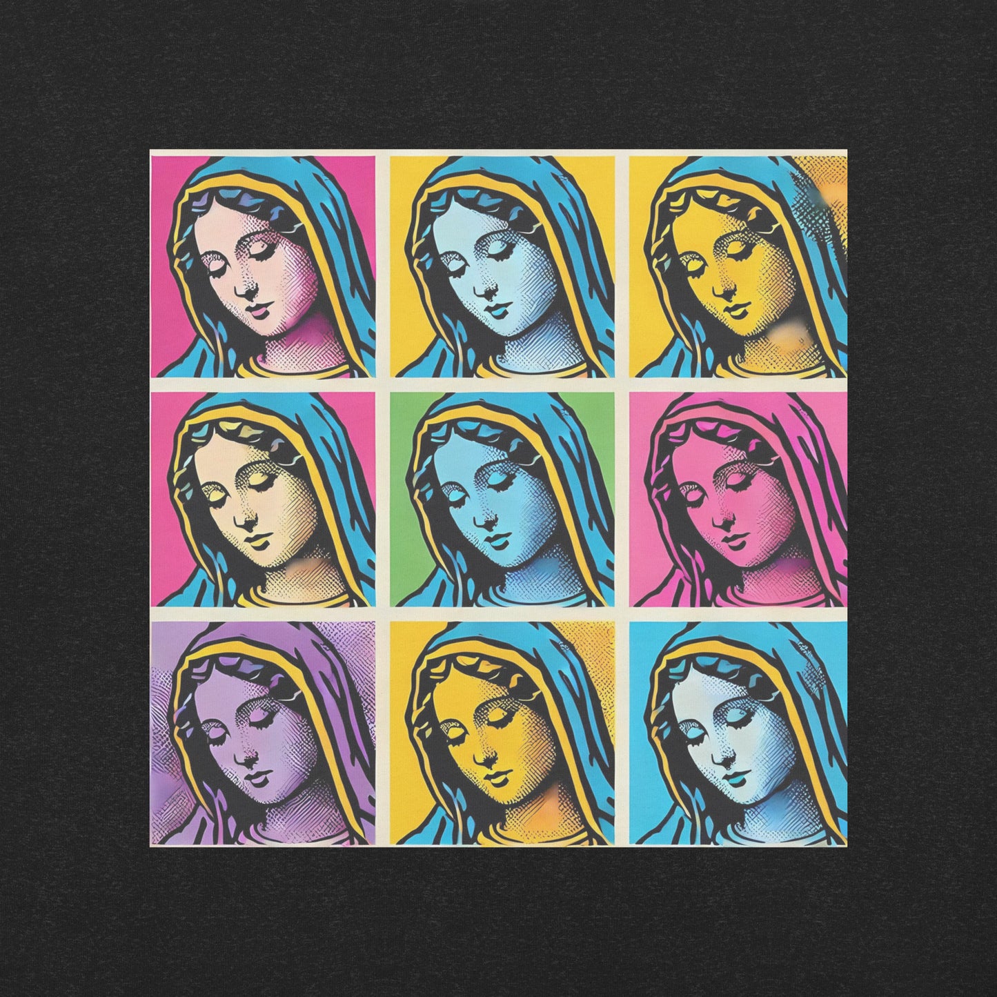 3 x 3 Mary T- Shirt image in bold colors